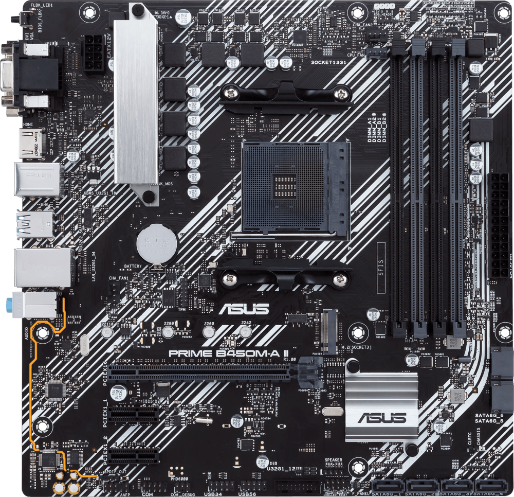Материнская плата Asus PRIME B450M-A II 90MB15Z0-M0EAY0