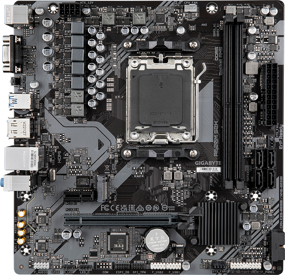Материнская плата Gigabyte A620M S2H