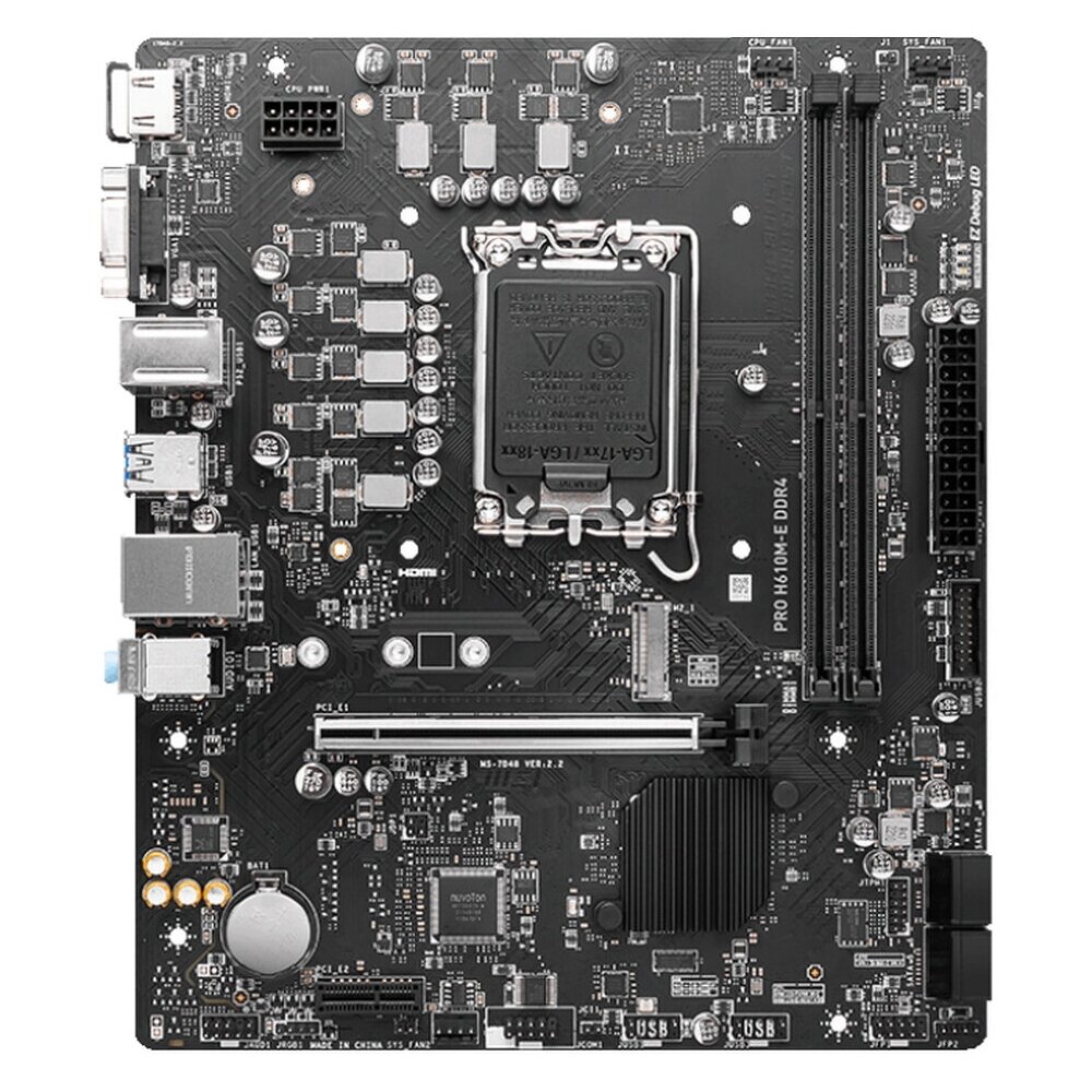 Материнская плата MSI PRO H610M-E DDR5