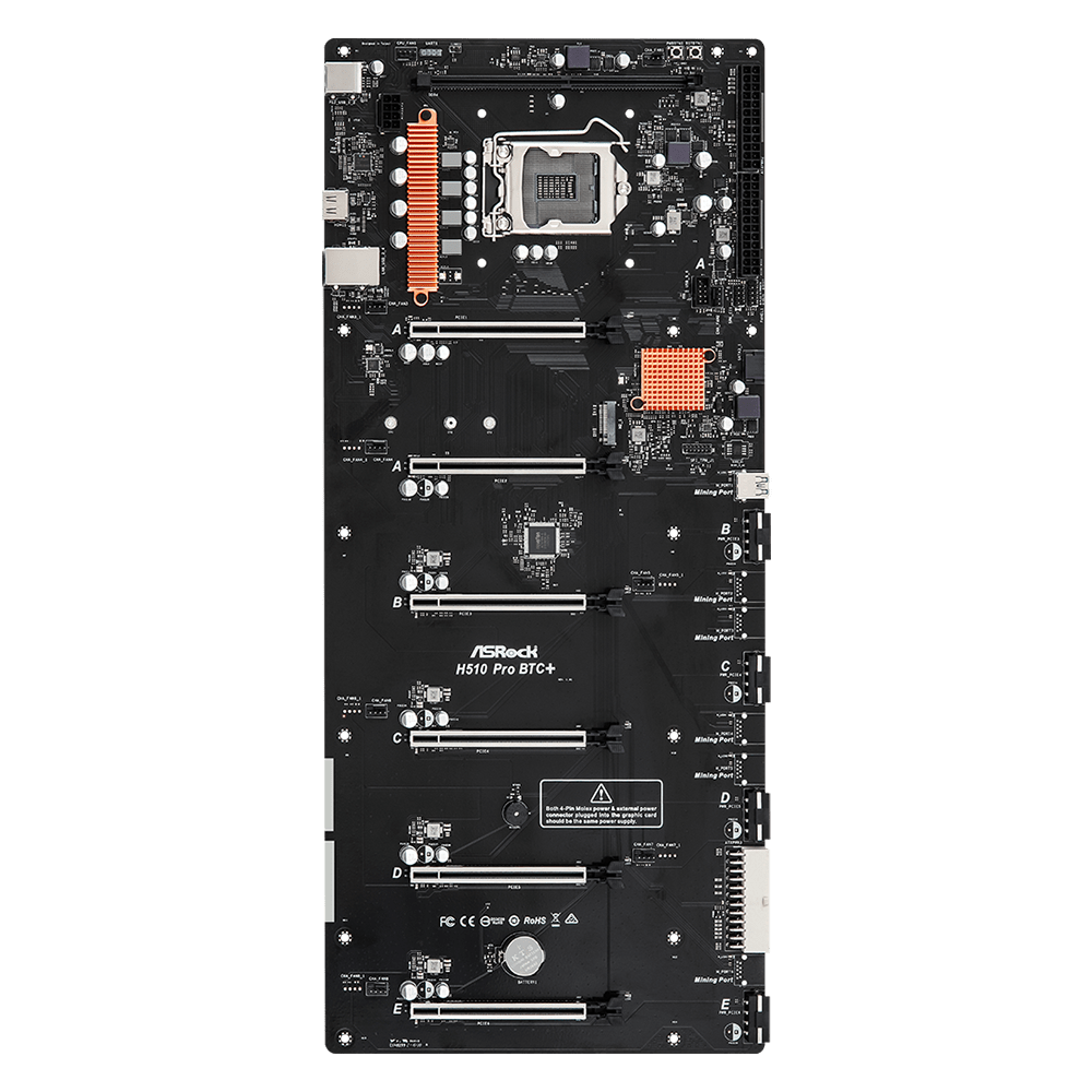 Материнская плата ASRock H510 Pro BTC+